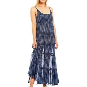 Free People Intimately Medium Maxi Dress Midnight Dance Slip Dress Navy